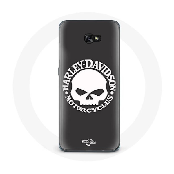Coque - Harley Davidson - Samsung Galaxy A3 2017 - Blød - Sort - Dødningehoved