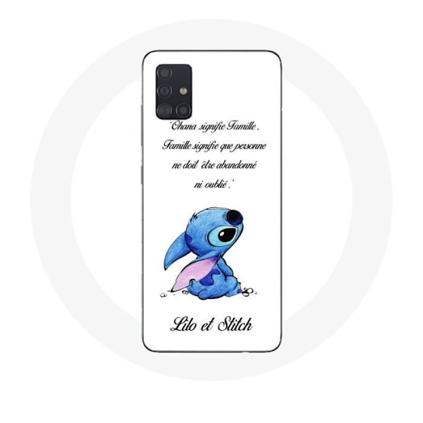 Coque - Maniacase - Samsung Galaxy A51 - Lilo och Stitch - Mjuk - Vit Vit