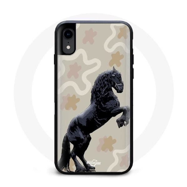Coque Souple - Frison - Iphone XR - Svart - Hästmotiv - Unisex