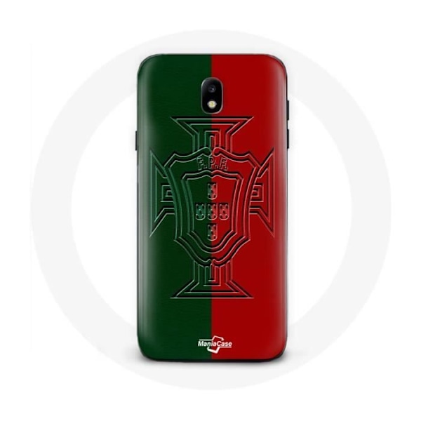 Coque - Maniacase - Samsung Galaxy J5 2017 - Portugal-logotyp grönt och rött - Silikon - Mjuk svart