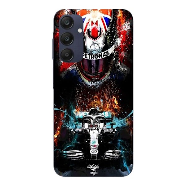 Coque - Maniacase - Samsung Galaxy A25 - Lewis Hamilton - Mjuk - Svart