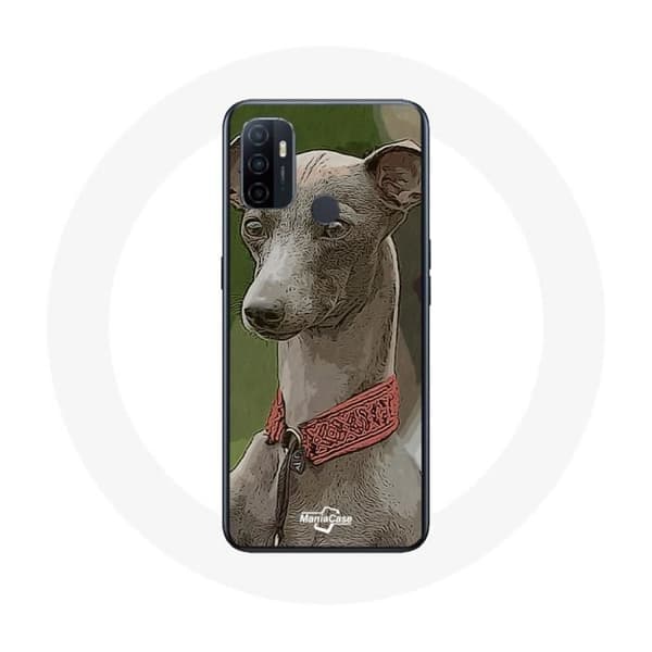 Coque - Oppo - A53 - Souple - Lévrier greyhound - Grå Grå