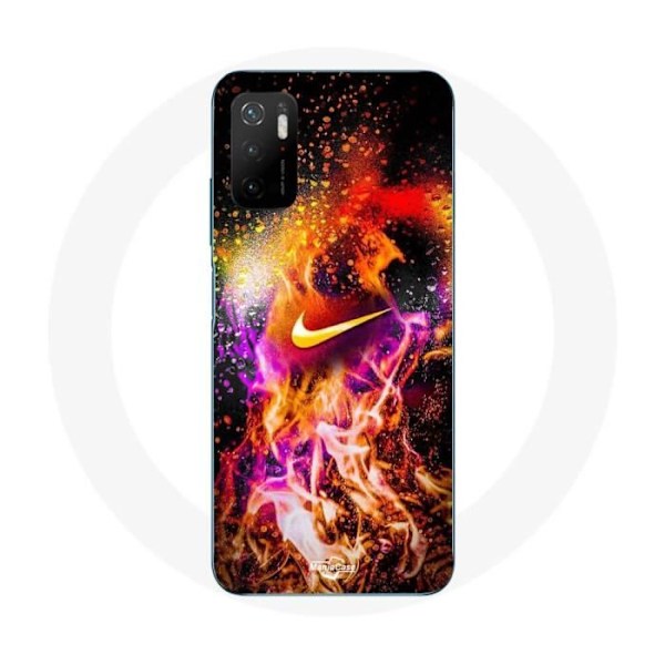 Coque Maniacase för Xiaomi Poco M3 Pro 5G Nike färgglad målning