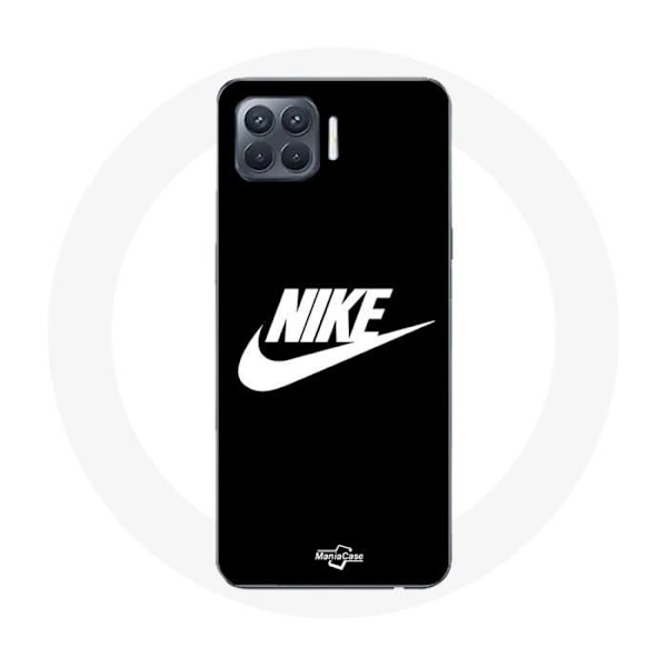 Coque - Nike - Oppo A93 - Vit logotyp - Mjuk - Syntetiskt skydd Svart vit