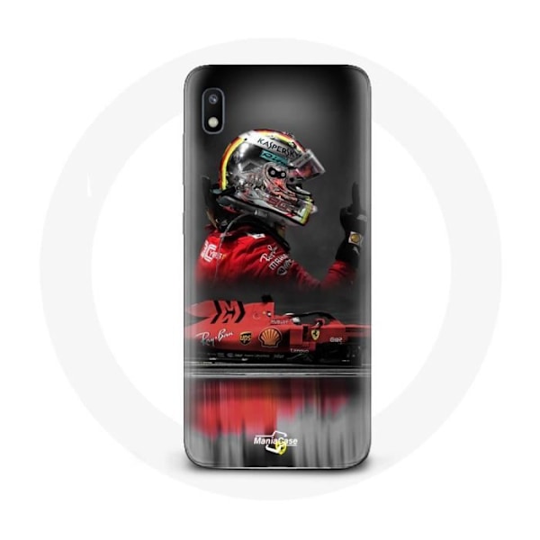 Fodral för Samsung Galaxy A10 Formel 1 Sebastian Vettel Formel 1-förare Röd