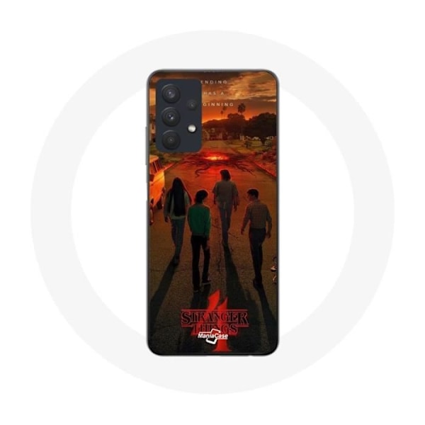 Coque för Samsung Galaxy A32 5G Stranger Things Säsong 4 Affischkonst Utrustningar av den Nya Teorin