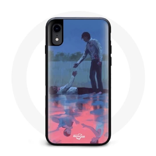 Coque - Maniacase - Iphone X - Squid Game - Seong Gi Hun & Cho Sang Woo - Svart silikon svart
