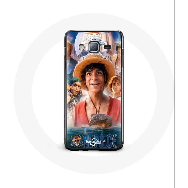 Coque - One Piece - Samsung Galaxy J3 2016 - Blød - Hvid - Luffy Mønster