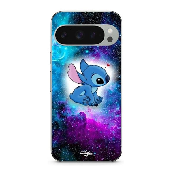 Coque - MANIACASE - Google Pixel 9 Pro - Silikon - Mjuk - Stitch ohana färgglad Svart