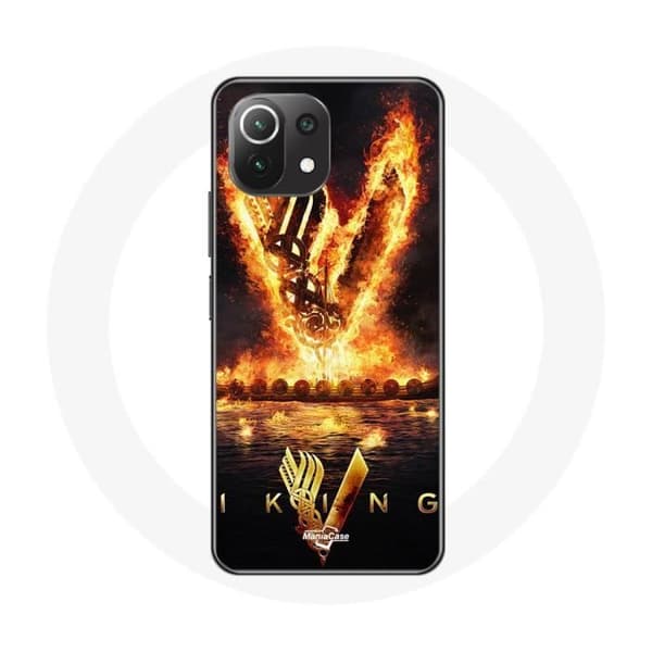 Cover - Vikings - Xiaomi Mi 11 Lite - Blød - Stødbeskyttelse - Sort Svart