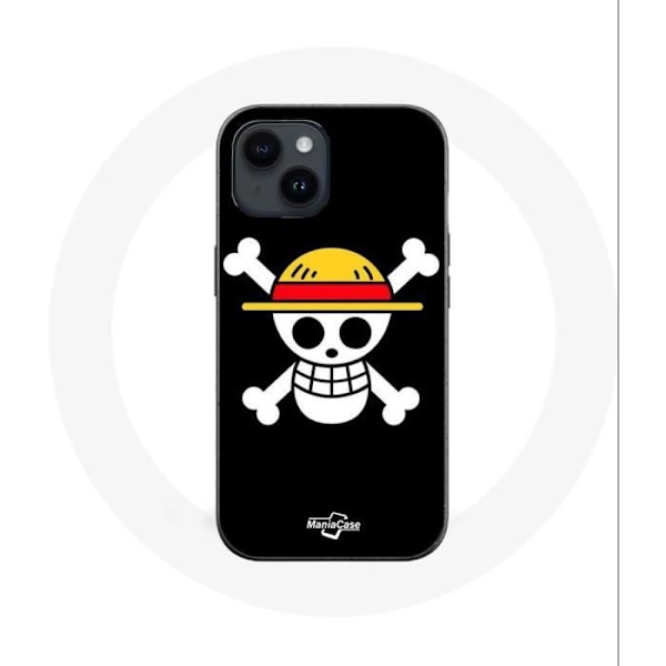 Coque - Maniacase - Iphone 14 - Dødningehoved - Blød - Sort - Manga Svart