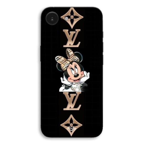 Cover til iPhone 17e Minnie LV sort baggrund Maniacase Svart