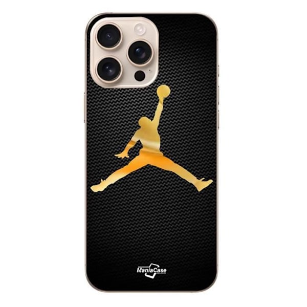Coque - Jordan - Iphone 16 Pro Max - Logo 23 - Gyllene färg - Elastisk gyllene