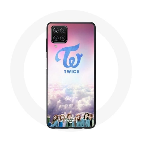 Coque för Samsung Galaxy A12 TWICE K-pop Grupp Logotyp Blå