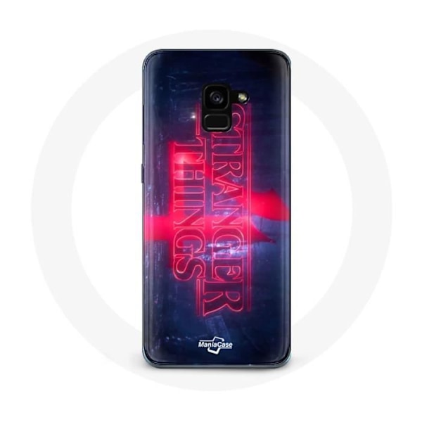 Coque för Samsung Galaxy A8 Plus Stranger Things Logo Transparent Säsong 4 Trailer 2022
