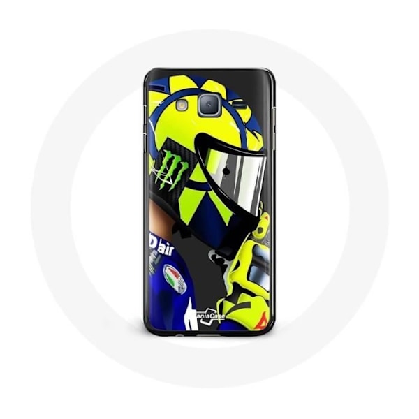 Coque för samsung galaxy J3 Valentino Rossi Racerhjälm Blå Gul