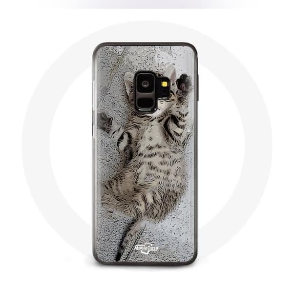 Coque - Samsung - Galaxy S9 - Blød - Grå - Bengal kat sover