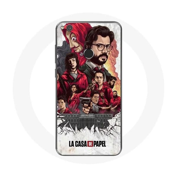 Cover til Huawei P8 Lite 2017 La Casa De Papel plakatkunst