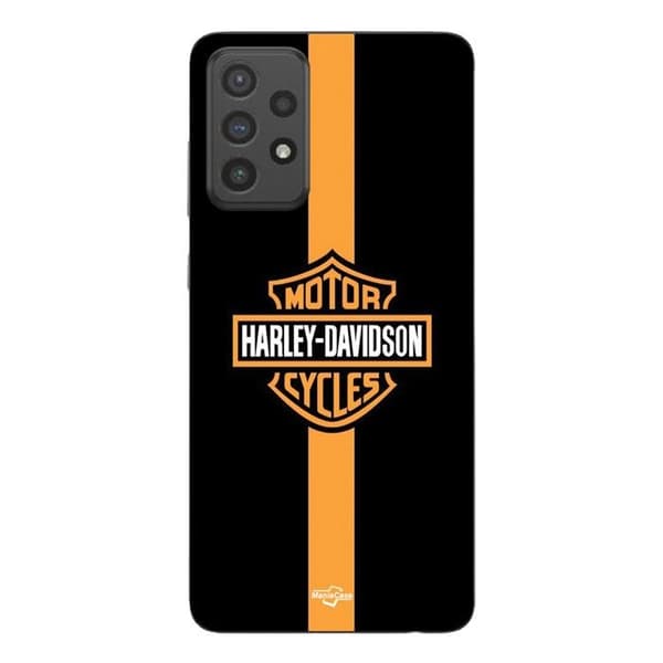 Mobilskal - MANIACASE - Samsung Galaxy A72 - Silikon - Svart - Harley Davidson Motorcycles