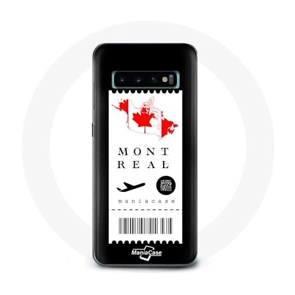 Skal för Samsung Galaxy S10 Flygbiljett Montréal Kanada