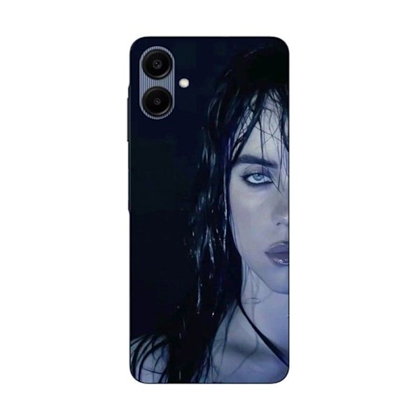 Coque Maniacase För Samsung galaxy A06 Billie Eilish Ansikte Svart Bakgrund Svart