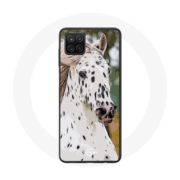 Coque - Samsung - Galaxy A12 - Mjuk - Vit häst - Blandat skydd