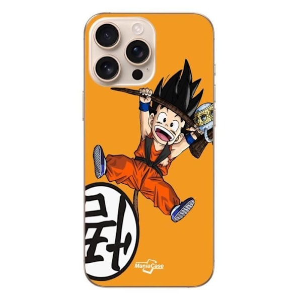 Coque - Maniacase - Iphone 16 Pro - Dragon Ball - Mjuk - Svart