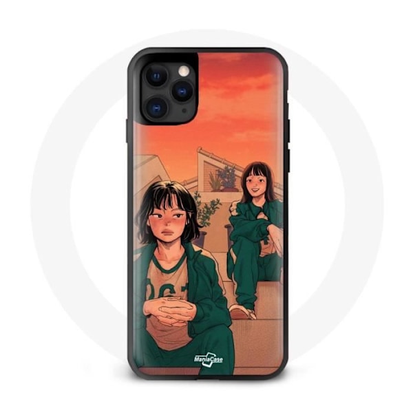 Coque Iphone 11 pro Squid Game Ji Yeong No 240 och Kang Sae Byeok No 067
