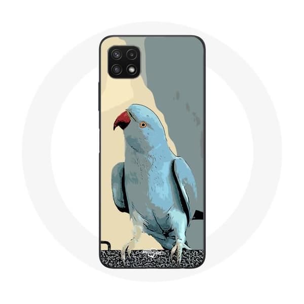 Coque - Samsung - Galaxy A22 5G - Blød - Papegøjer - Blå Blå
