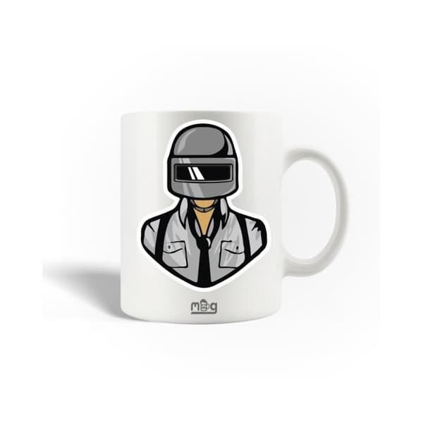 Mugg i keramik - PUBG Mobile - 30 cl - Vit - Diskmaskinssäker - Rund