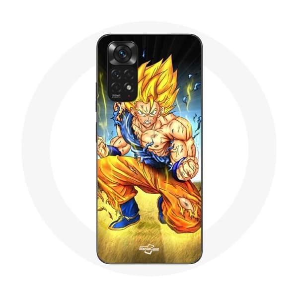 Coque för Xiaomi Redmi Note 11S Son Goku Dragon Ball arg kropp