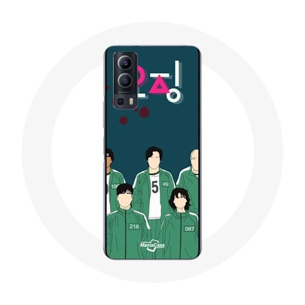 Coque Vivo Y72 Squid Game Affisch karaktärer Konst