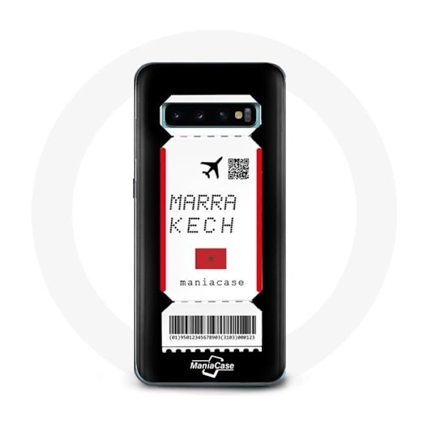 Skyddsfodral för Samsung Galaxy S10 Plus Flygbiljett Marrakech Marocko