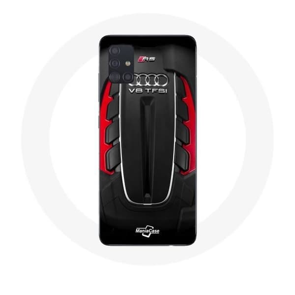 Samsung Galaxy A71 Audi RS Logo punainen kuori