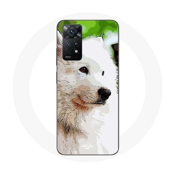 Fodral - MANIACASE - Redmi Note 11 Pro 5G - Mjuk - Samojedhund - Vit Vit