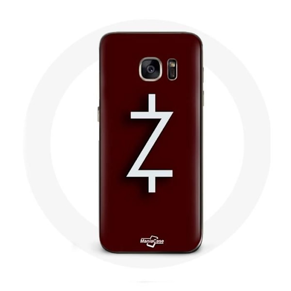 Coque för Samsung Galaxy S6 Ozark Säsong 4 Logotyp Z Vit Bakgrund Röd