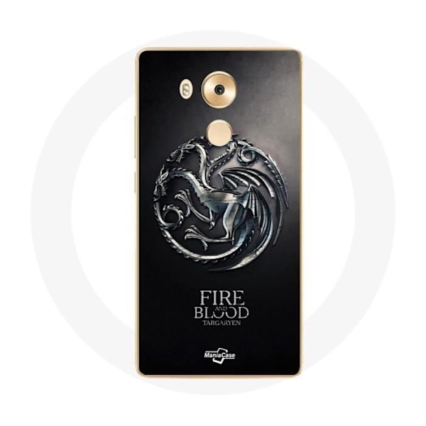 Coque - Huawei - Mate 8 - Game Of Thrones Targaryen - Rigida - Svart