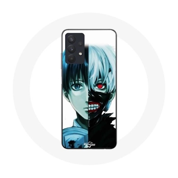 Coque Maniacase för Samsung Galaxy A32 4G Tokyo Ghoul Ansikte Halv