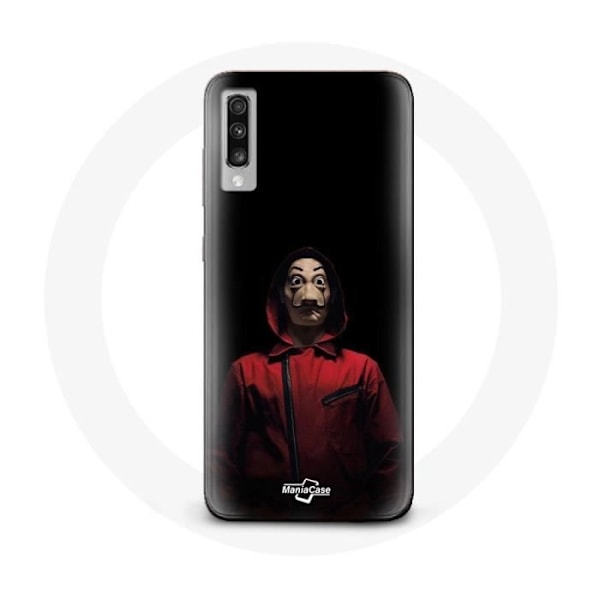 Coque för Samsung Galaxy A50 La casa de papel Mask Svart Bakgrund