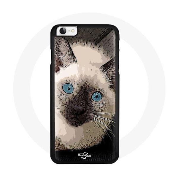 iPhone 7 cover Siamesisk kat Blå øjne