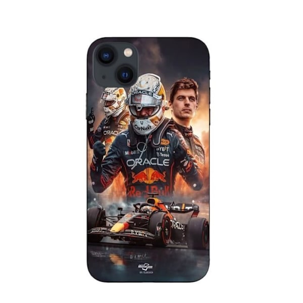 Coque Maniacase för iPhone 14 Plus Max Verstappen F1 konsttapet