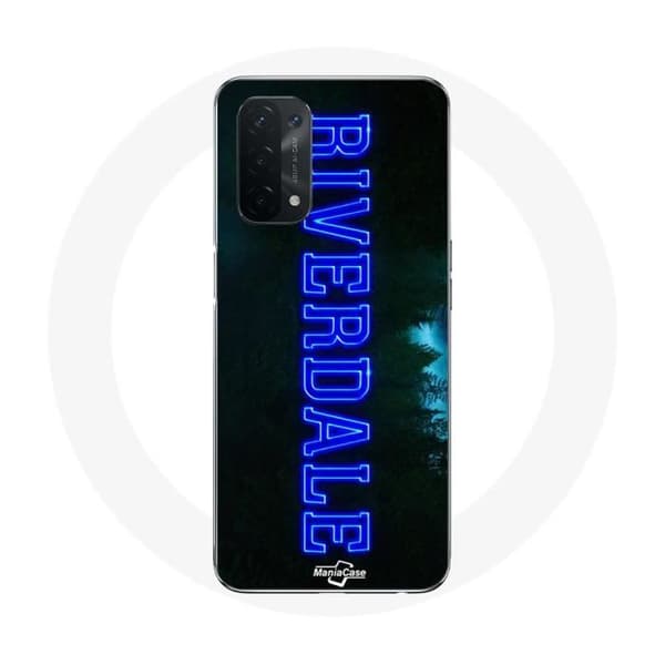 Coque - MANIACASE - Oppo A54 5G - Blød - Beskyttelse - Blå logo Blå