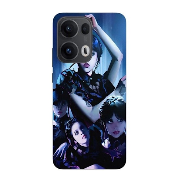 Coque Maniacase För Oppo Reno 13 Pro 5G onsdag Mercredi Addams Svart