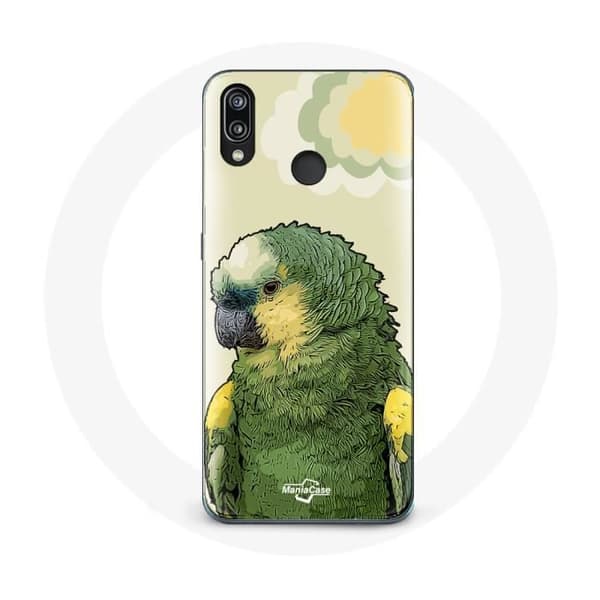 Coque - Amazone - Huawei P20 Lite - Blød - Grøn - Papegøjer Grön