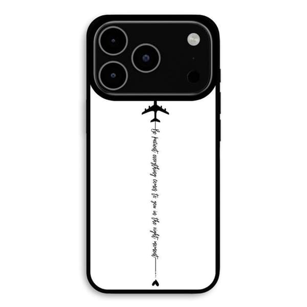 Coque för iPhone 17 Pro Be patient Maniacase Svart