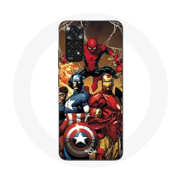 Skyddsfodral för Xiaomi Redmi Note 11 4G Avengers invaders Antika soldater