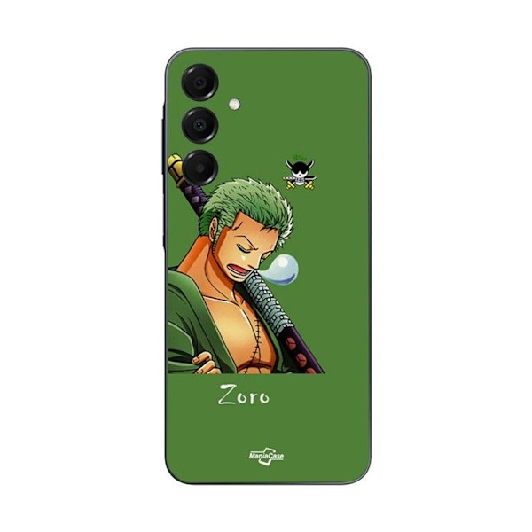 Coque - Maniacase - Samsung Galaxy A16 - Silikon - Roronoa Zoro - Mjuk Svart