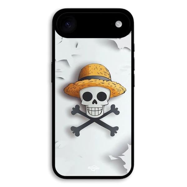 Coque för iPhone 17 Air one piece dödskalle logotyp grå bakgrund Grå