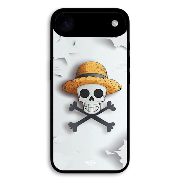 Cover til iPhone 17 Air one piece dødningehoved logo grå baggrund Grå
