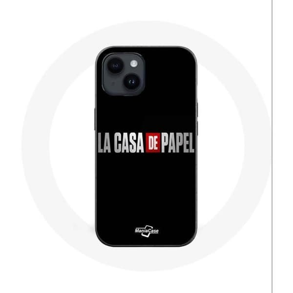 Coque - Maniacase - Iphone 14 Plus - La casa de papel Logo - Blød - Sort